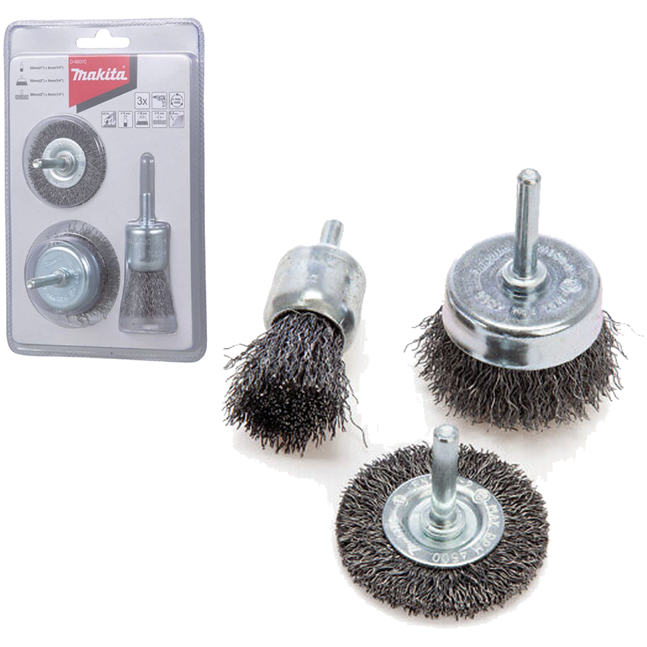 Makita D-66070 Wire Brush Set for Drill Set 3Pcs | Makita by KHM Megatools Corp. Makita D-66070 Wire Brush Set for Drill Set 3Pcs | Makita by KHM Megatools Corp.